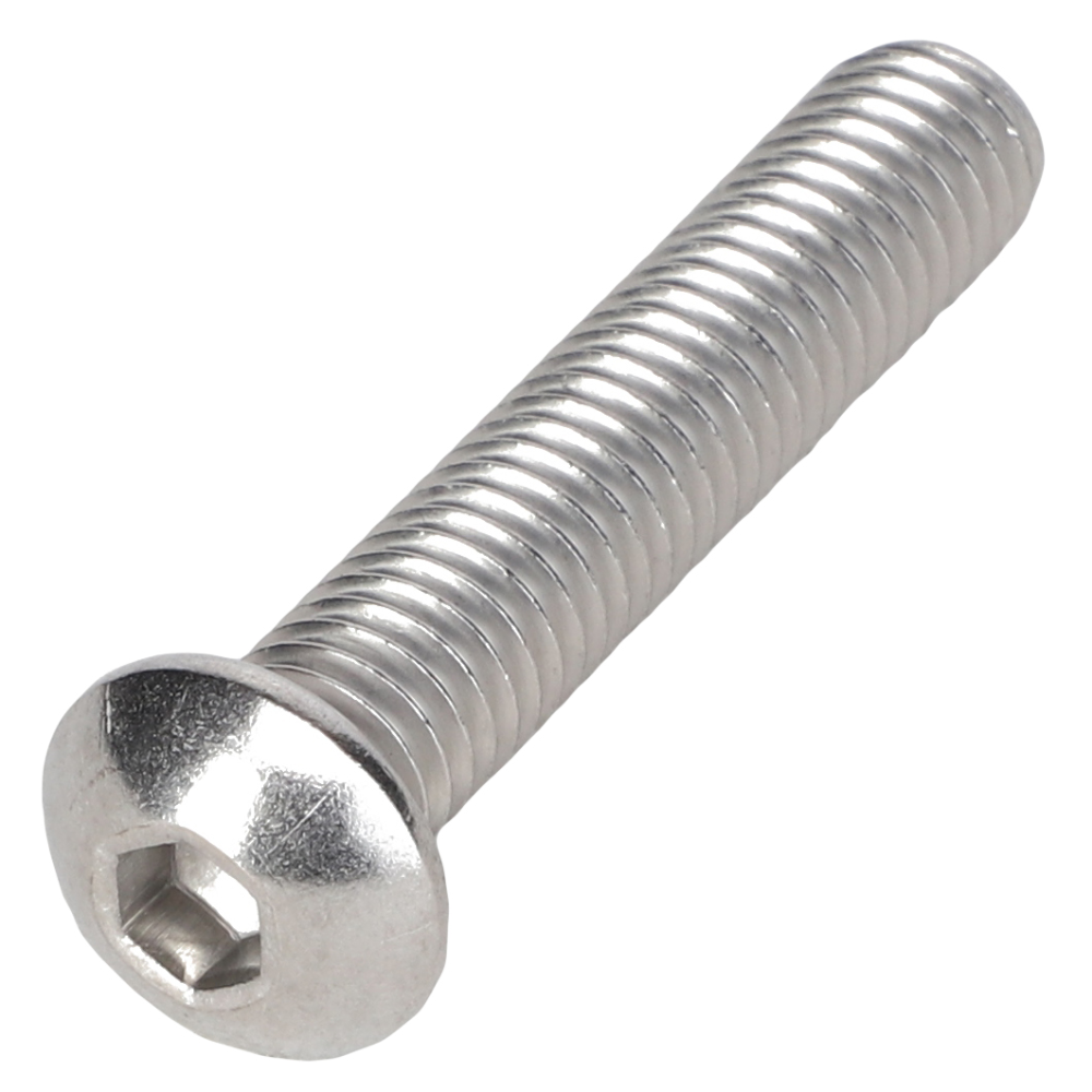 Винт с полукруглой головкой