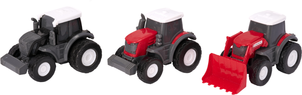 Микроассортимент: 3 трактора MF