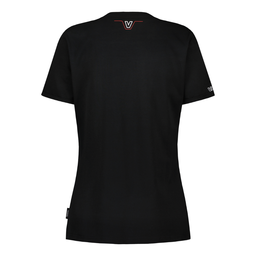 Женская чёрная футболка Valtra