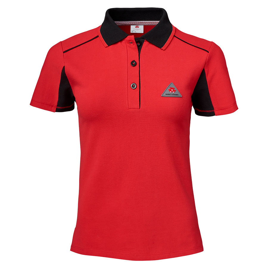 Женская красная рубашка поло